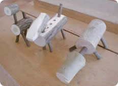 高等部生徒の木工作品